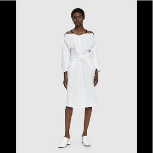 Rachel Comey heavy linen scope dress white size 4